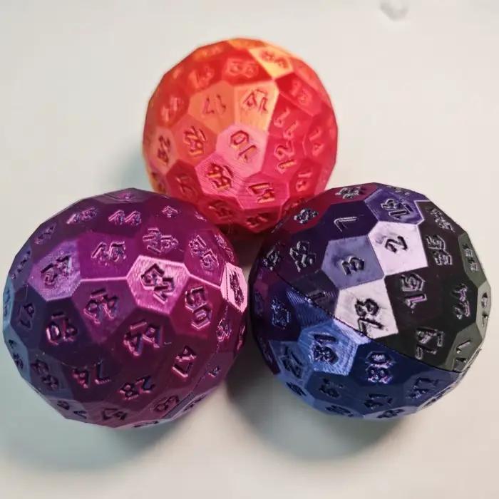 Dés D&D D100 pour jeux de société, dés colorés, outil DND COC
