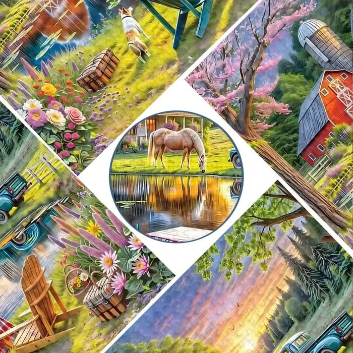 Un puzzle de haute qualité de 500/1000 pièces, parfait pour les adultes, est un jeu familial amusant qui aide à soulager le stress et est idéal pour les anniversaires.