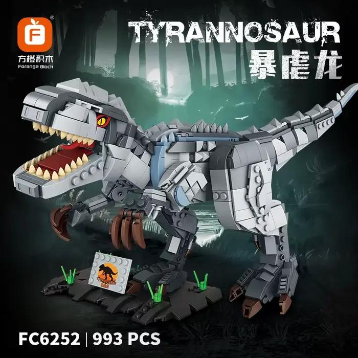 Jouet de construction de dinosaures créatifs pour garçons – Kit de modèles T-Rex et Indominus Rex