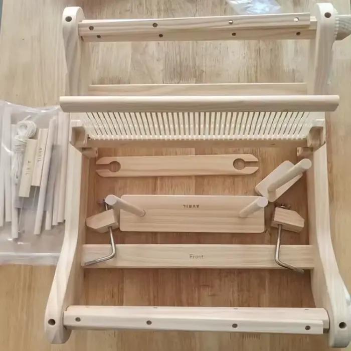 Tisser de tissage multifonctionnel en bois