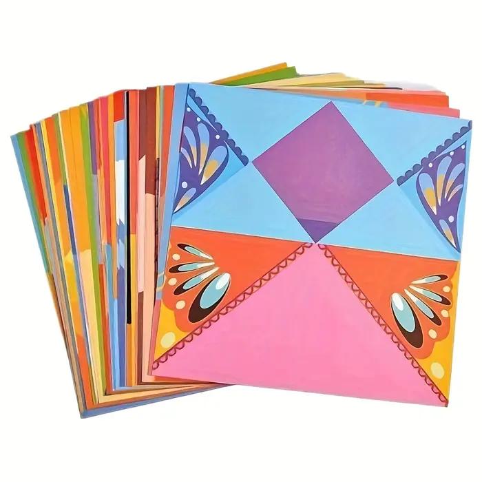 1 ensemble de 54 feuilles de papier pour origami