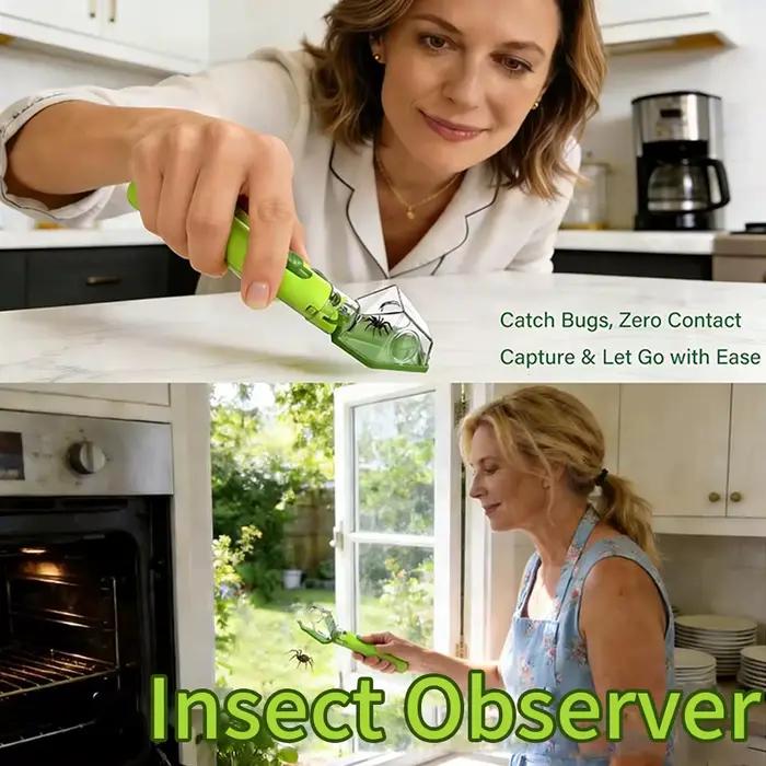 Attrape-insectes et loupe d'observation