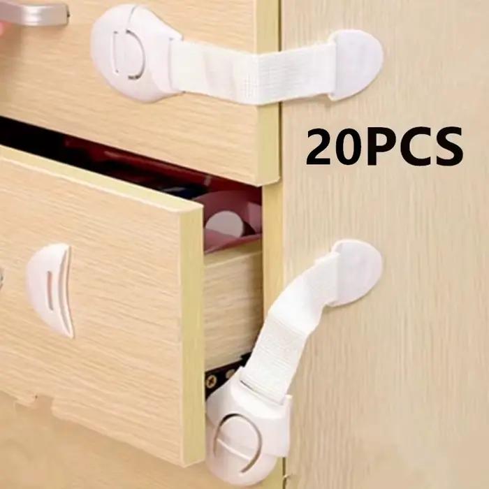 Serrure de porte de sécurité pour enfants matériau plastique protection armoire design moderne couleur variée occasion quotidienne sécurité enfant 0-36 mois