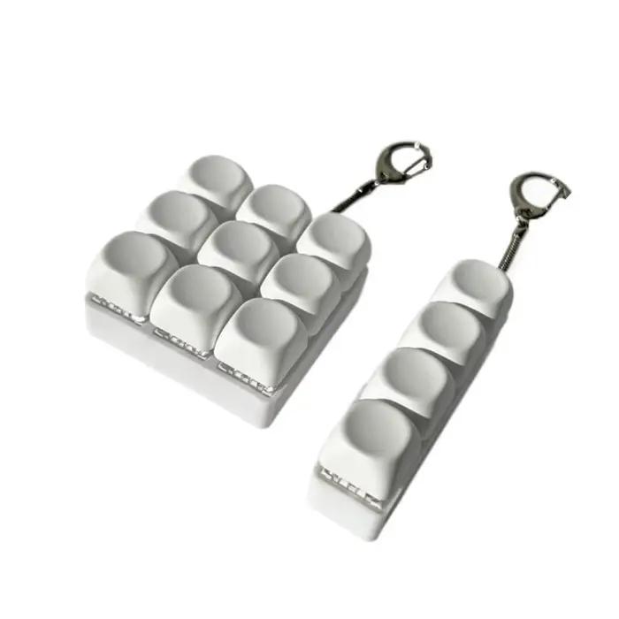 Relaxant bricolage clavier Fidget porte-clés touches bouton doigt