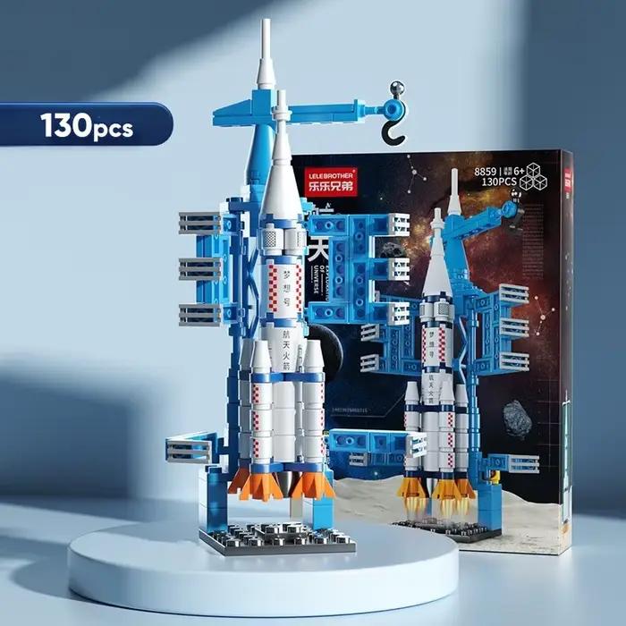 Puzzle Fusée Spatiale 107 Pièces Construction Blocs Bricolage Enfant Garçon Fille Occasions Spéciales