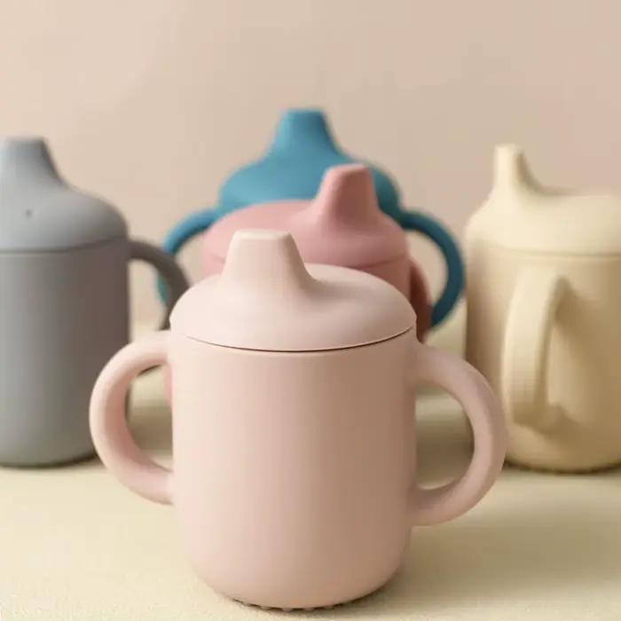 Gobelets d'alimentation en Silicone pour bébés et jeunes enfants