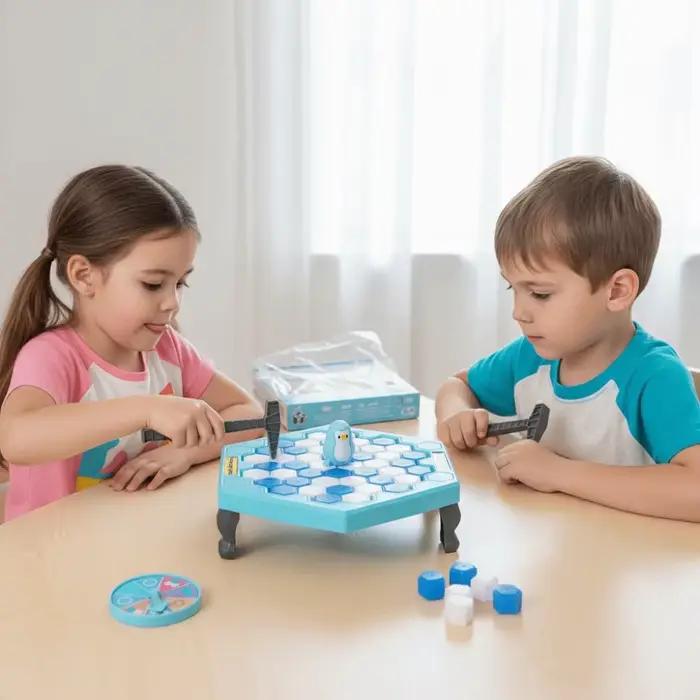 Mini Jeu Éducatif Interactif « Sauvez le Pingouin » : Blocs d'Équilibre