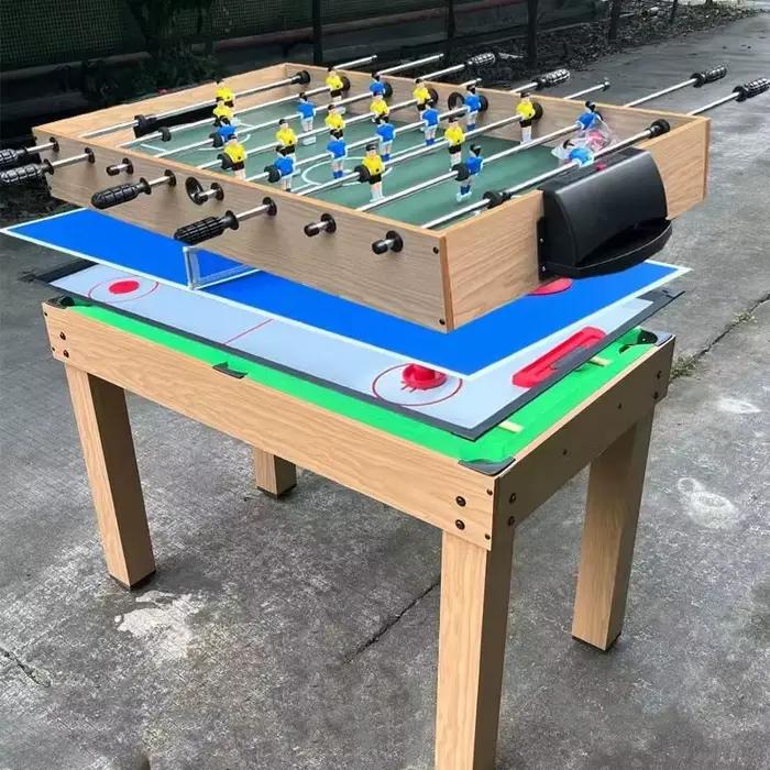 Table de Football professionnelle pour divertissement en salle, jeu de Football fonctionnel 4 en 1