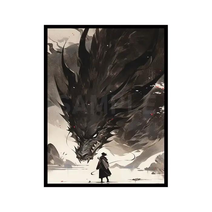 Protège-cartes MTG - 100 PCS, jeu de cartes à collectionner, taille 2,6 x 3,6 pouces, adaptés à tous les jeux de cartes TCG - Dragon
