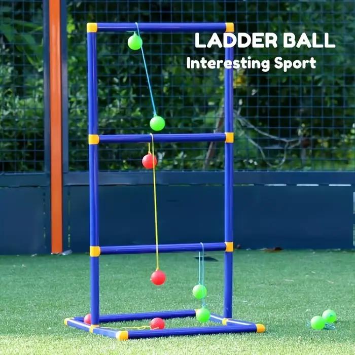 Ensemble de jeu de lancer d'échelle en plein air avec balles