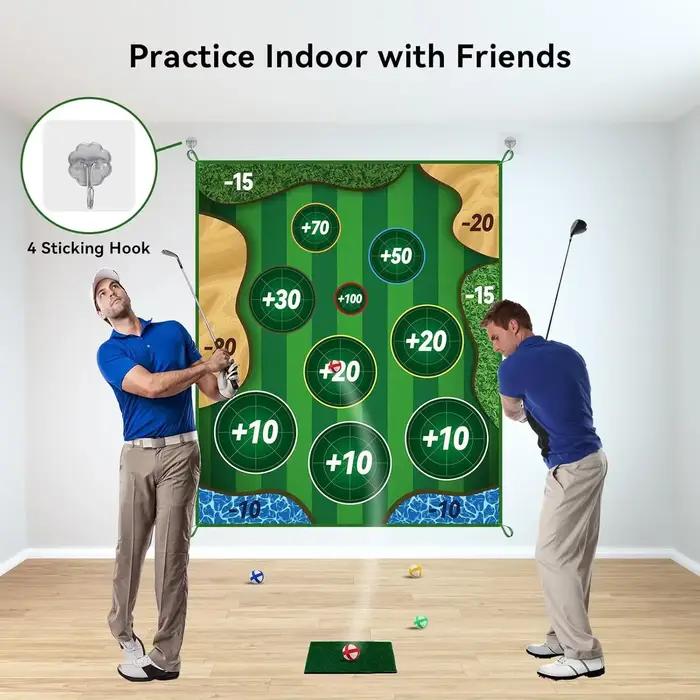 Tapis de frappeur pour golfeurs d'intérieur et d'extérieur, ensemble de jeu, sport de golf, Interaction Parent-enfant, jouets de sport de plein air décontractés populaires