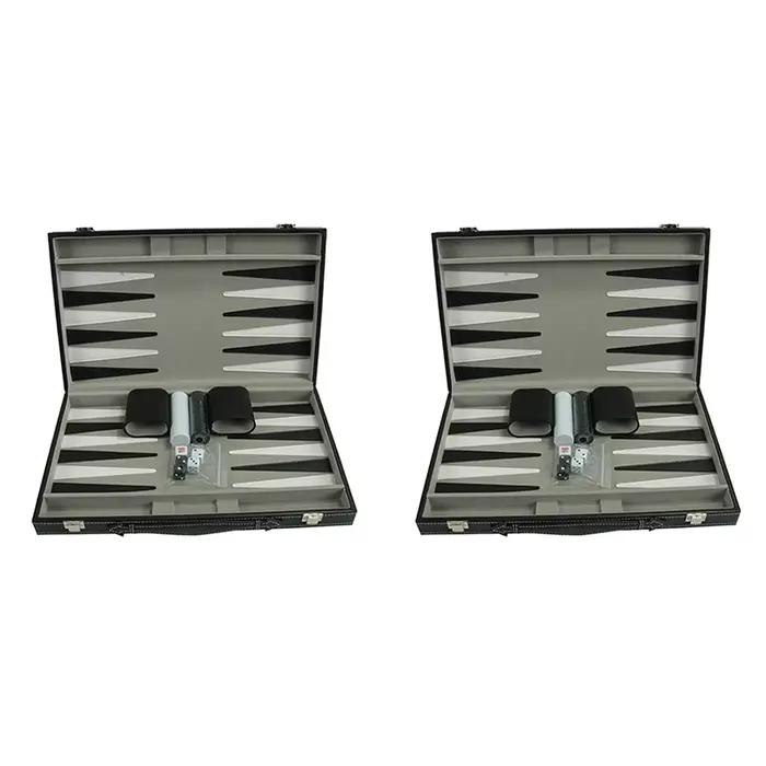 B78B-2X ensemble de Backgammon-classique 14.75 pouces ensembles de Backgammon pour adultes jeu de société