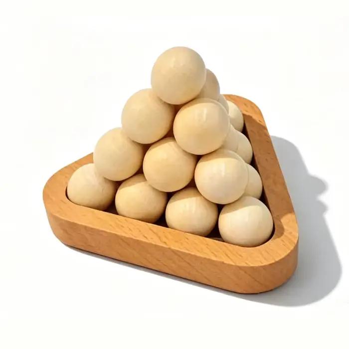 Puzzle pyramidal 3D en bois forme géométrique casse-tête magique puzzle 3D ludique éducatif pour adultes et enfants occaions spéciales cadeau anniversaire noel