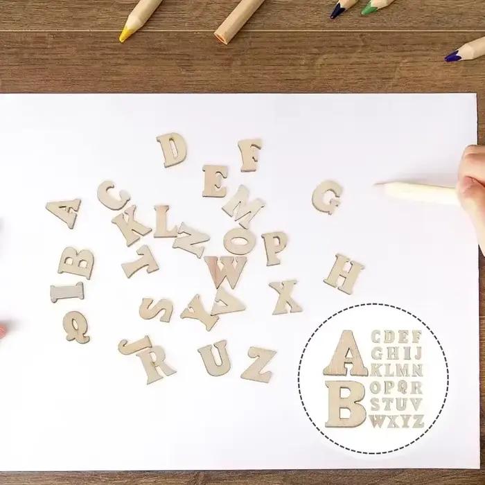 100 pièces lettres artisanales petites