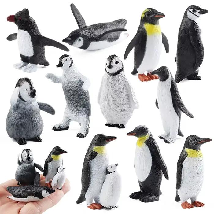 Oenux Montessori jouet ferme sauvage dinosaure océan chat animaux modèle Figurine Zoo Figurines mignon Miniature éducati