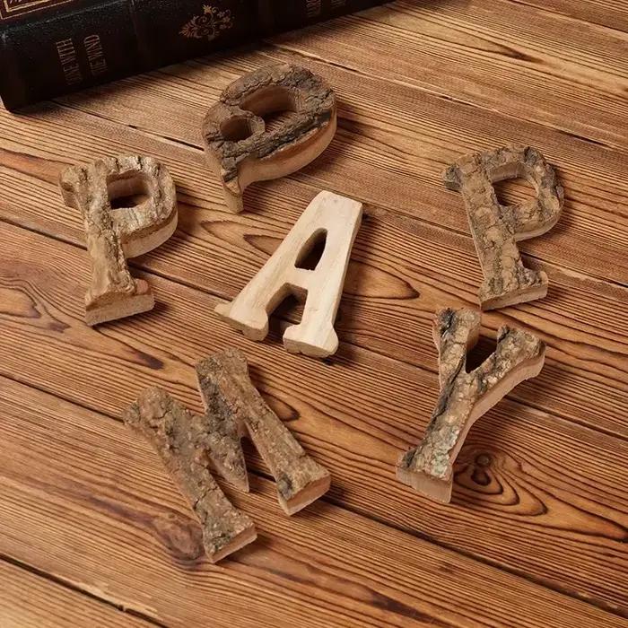 Lettres de l'Alphabet et Chiffres en Bois Massif