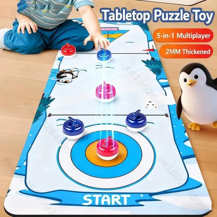 Jeu de curling de table 5 en 1