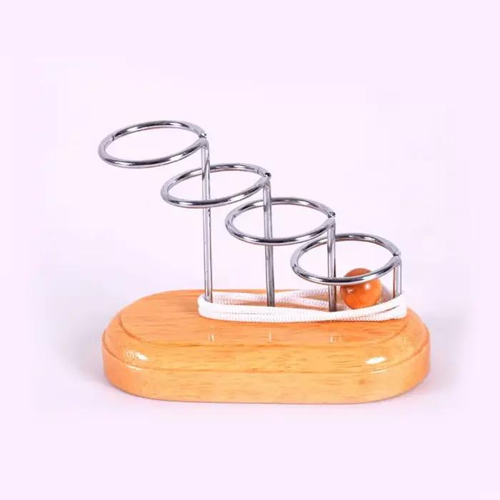 Puzzles en corde en bois forme géométrique puzzle 3d défi iq jouets intellectuels éducatifs pour adultes et enfants occasions spéciales