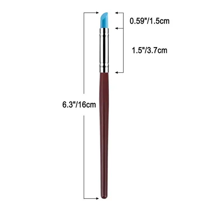 5 pièces/ensemble outils de Sculpture en argile de Silicone pour la modélisation des pinceaux pointage Nail Art poterie