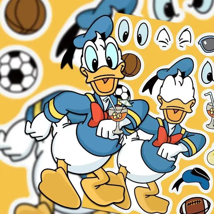 Autocollants puzzle Disney Mickey Minnie pour créer un visage