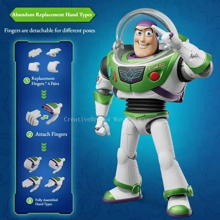 BLOKEES Woodman Toy Story Beyond Édition Intelligente Buzz Lightyear Modèle Mobile à Assembler Jouet pour Enfants Décoration Maison