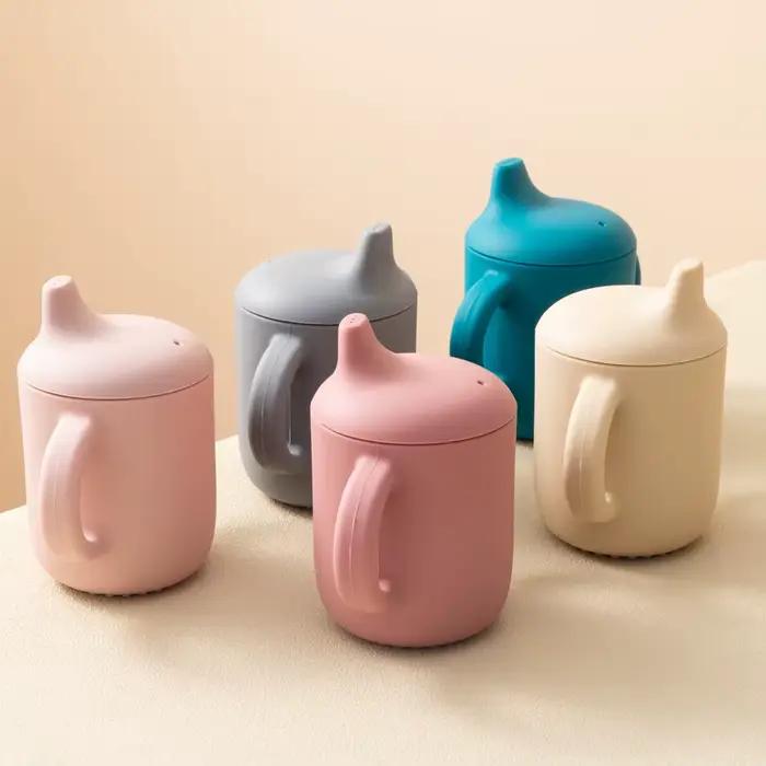 Gobelets d'alimentation en Silicone pour bébés et jeunes enfants