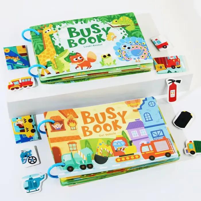 Livre d'activités interactif avec autocollants de dinosaures et jeux d'apprentissage pour enfants de 3 à 6 ans occasions spéciales et éducation amusante