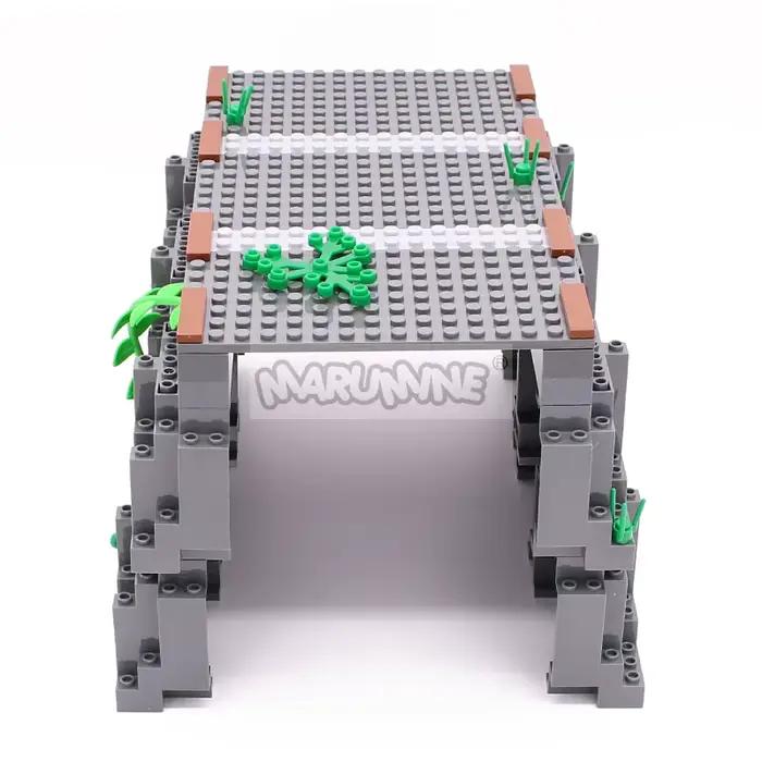 Marumine MOC blocs Train Tunnel montagne ville ferroviaire briques de Construction modèle Kit classique