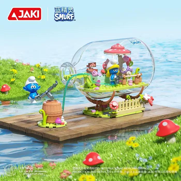 Blocs de construction Les Smurfs Bouteille à la flotte