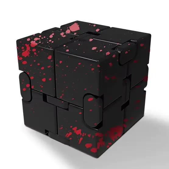 Infinity Magic Figet Cube – jouet doigt en alliage d'aluminium