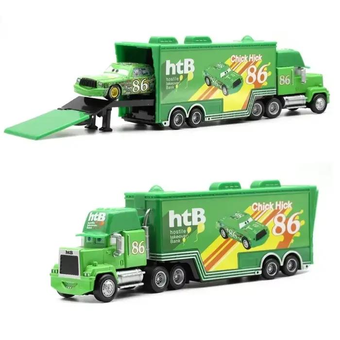 Ensemble de voitures et de camions Disney Pixar, Lightning Mcqueen, oncle Mike, modèle de voiture de course, cadeau de nouvel an et de noël pour garçons, nouvelle collection 2025