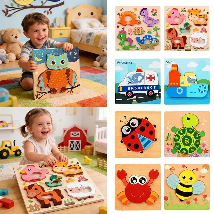 Nouveaux puzzles en bois 3D