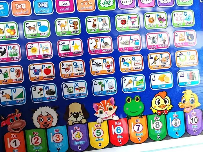 Nouveaux jouets d'apprentissage français et anglais pour les tout-petits