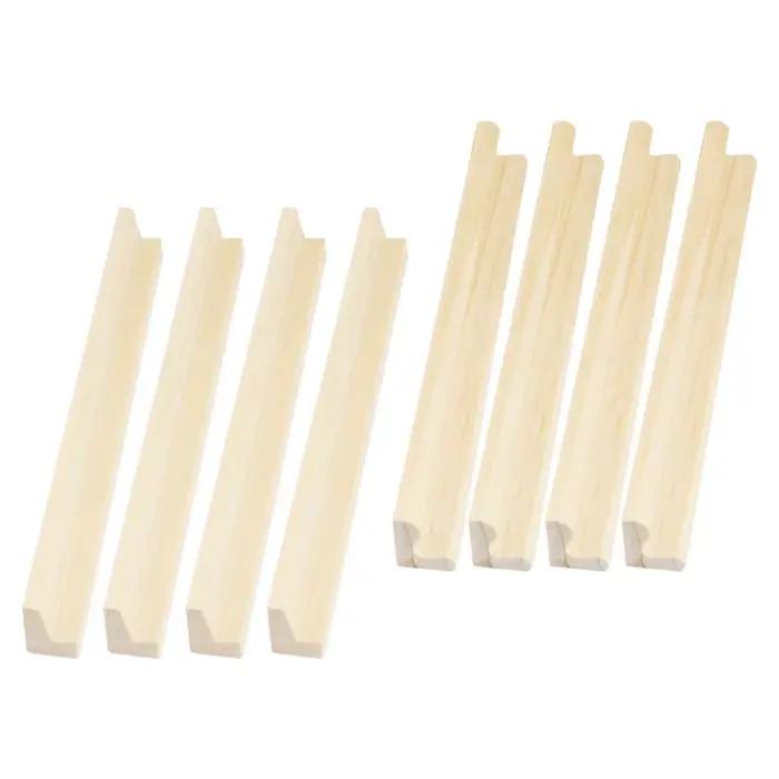 Ensemble de 8 supports en bois pour dominos