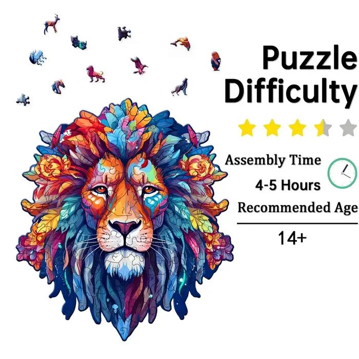 Puzzles en bois-puzzle en bois adulte forme Unique avancé hibou sagesse puzzle