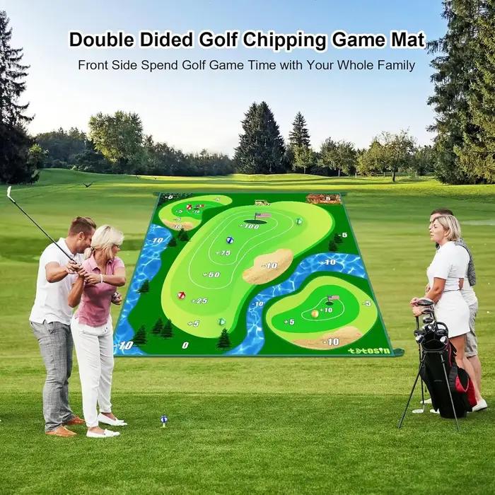 Tapis de frappeur pour golfeurs d'intérieur et d'extérieur, ensemble de jeu, sport de golf, Interaction Parent-enfant, jouets de sport de plein air décontractés populaires