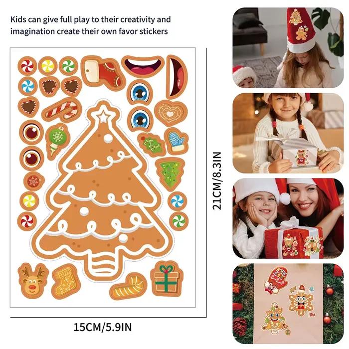 Autocollants de puzzle de Noël mignons pour enfants