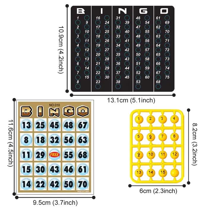 Machine de loterie de Bingo, piquets de balayage pour famille, grande fête, voyage, vacances, Bar, divertissement de groupe, jeu de société de table