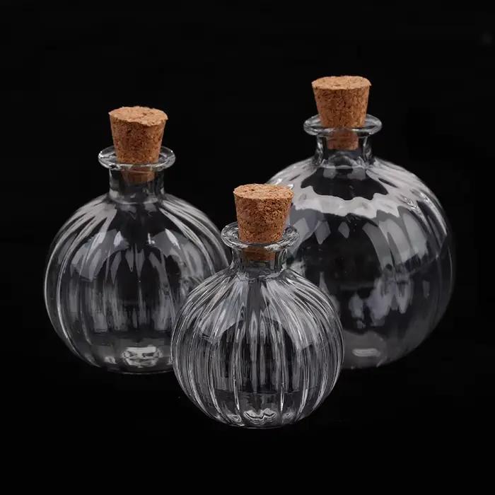 1/2/3/10PCS 1:12 Dollhouse Miniature Mini Bouteille En Verre Couvercle En Liège Rikiki Flacons Modèle Poupée Accessoires