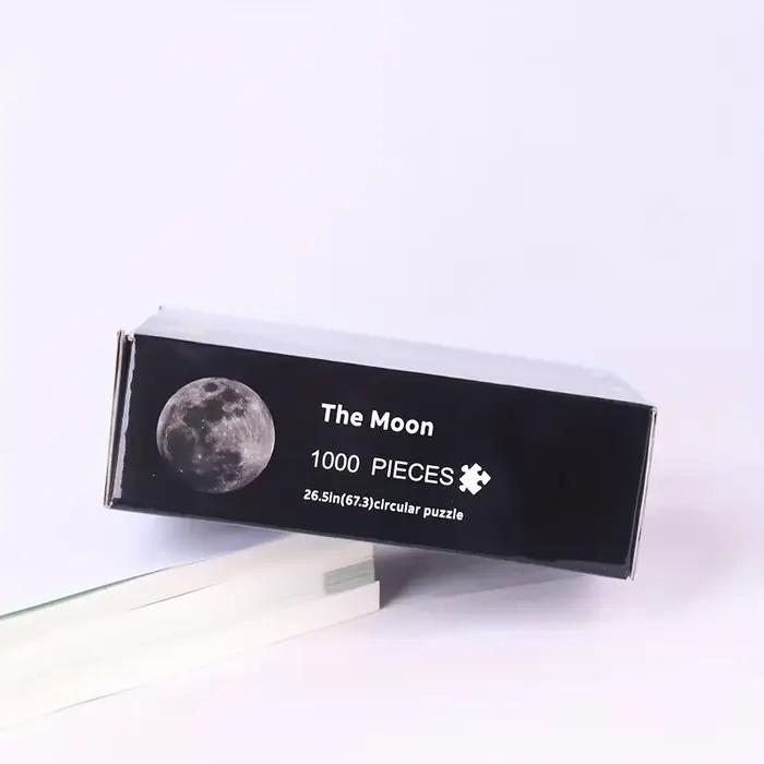 1000 pièces géant espace lune terre Puzzle Surface mate anti-poussière adulte