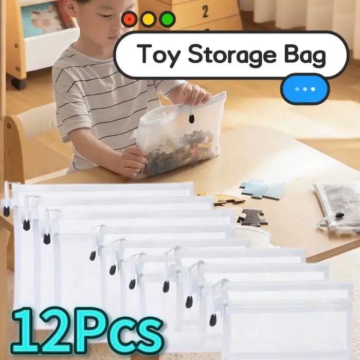 Nouveau sac de rangement de Puzzle blocs de construction pour enfants petits jouets sacs de tri spéciaux