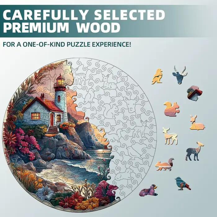 Puzzle en bois Sunset-Seaside pour adultes