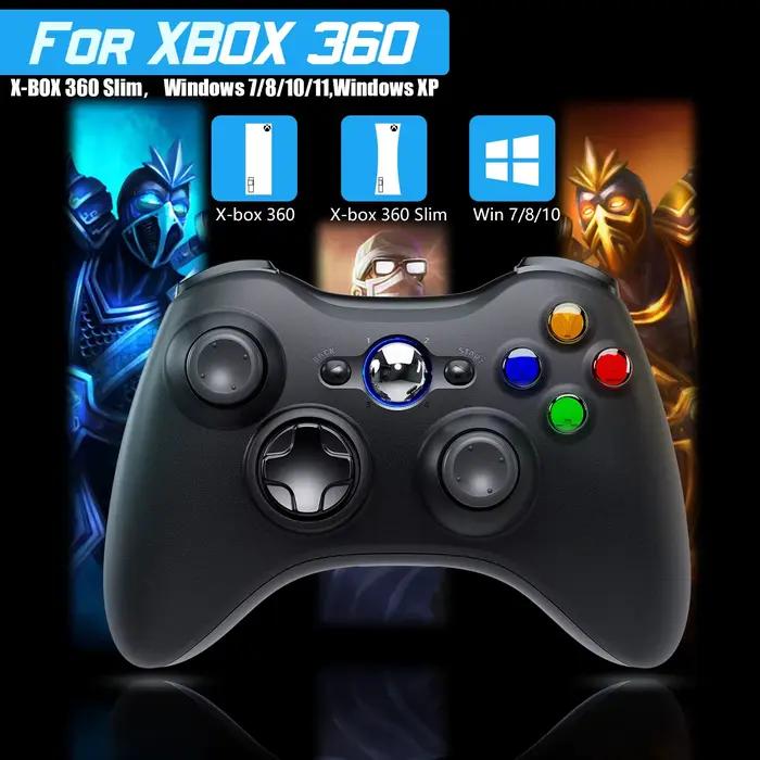 Contrôleur de jeu GAMROMBO pour Xbox 360/mince/console PC manette de jeu sans fil/filaire avec poignée ergonomique manette de jeu améliorée sans dérive