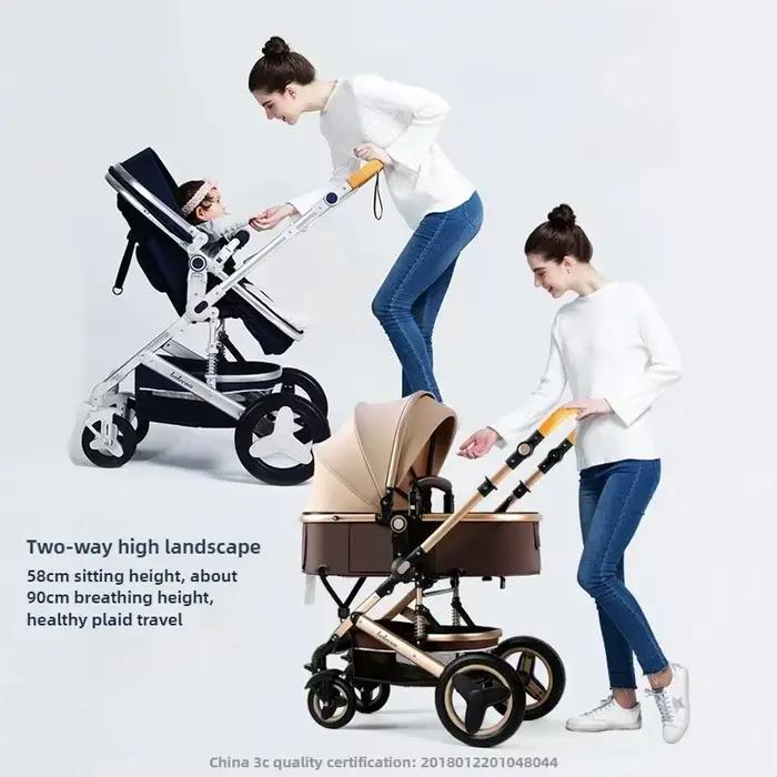 Poussette de luxe 3-en-1 Horizon avec siège auto réversible