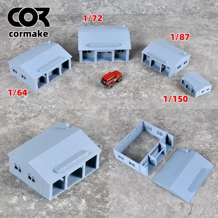 Maquette architecturale à assembler, café, maison de café, magasin, bâtiment, chemin de fer, diorama, kit de maquette à l'échelle HO O 1/64/72/87/150
