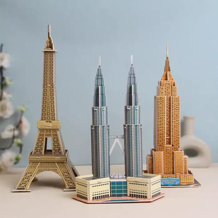 Puzzle en carton modèle 3D pour enfants