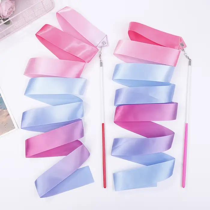 Rubans de danse de 2 m pour gymnastique rythmique