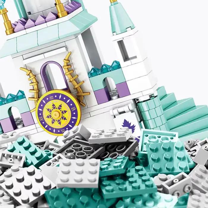 Bricolage filles châteaux maison chariots blocs de construction Kits briques modèle classique enfants jouets pour enfant
