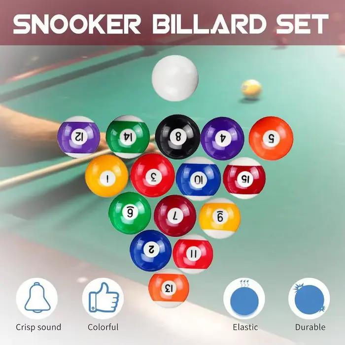 1 ensemble 16 pièces 25mm billard américain pour enfants maison jeu de table ensembles Mini balles
