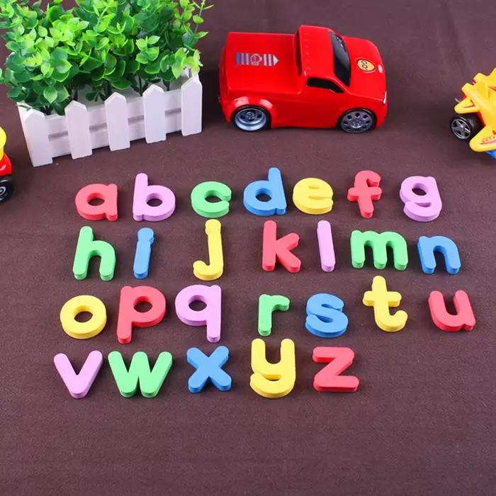 Lettres magnétiques chiffres Alphabet ABC 123 aimants pour réfrigérateur en plastique éducatif préscolaire jouet d'apprentissage ensemble majuscules minuscules mathématiques